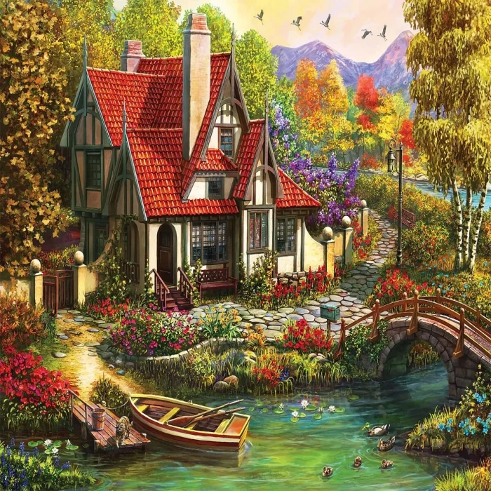 20736 Puzzle 1000 Riverside Cottage