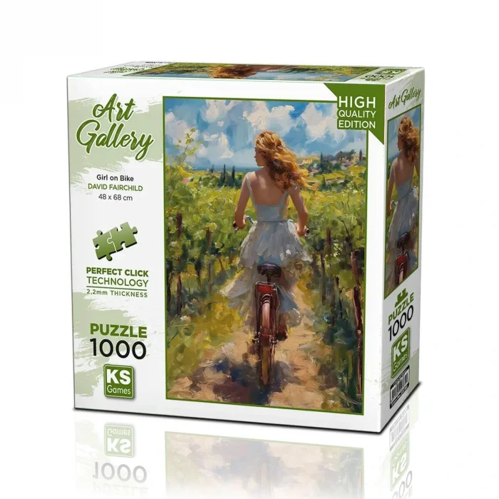 20789 Puzzle 1000 Girl On Bike