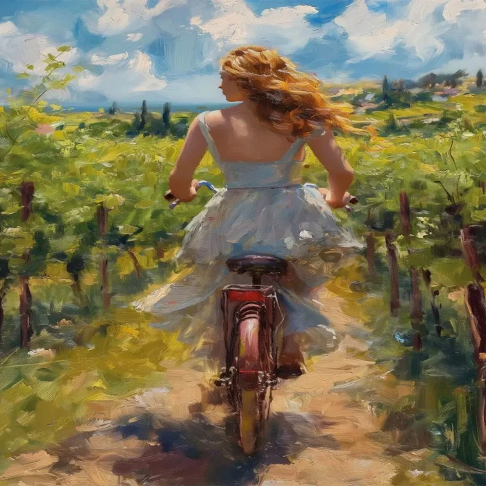 20789 Puzzle 1000 Girl On Bike