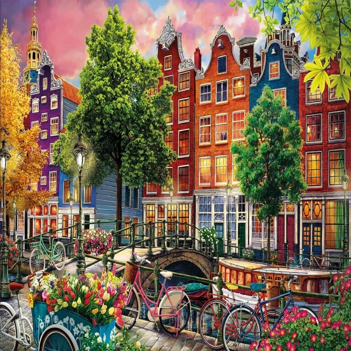 20793 Puzzle 1000 Beautiful Sunset İn Amsterdam