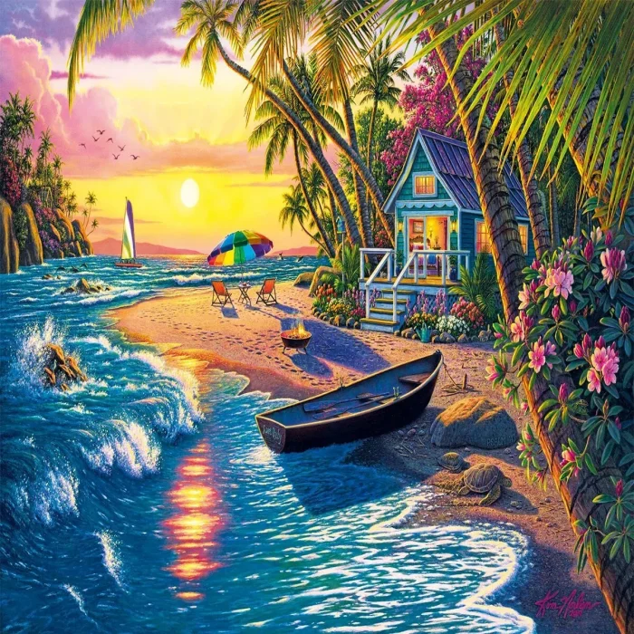 20798 Puzzle 1000 Sunset Beach