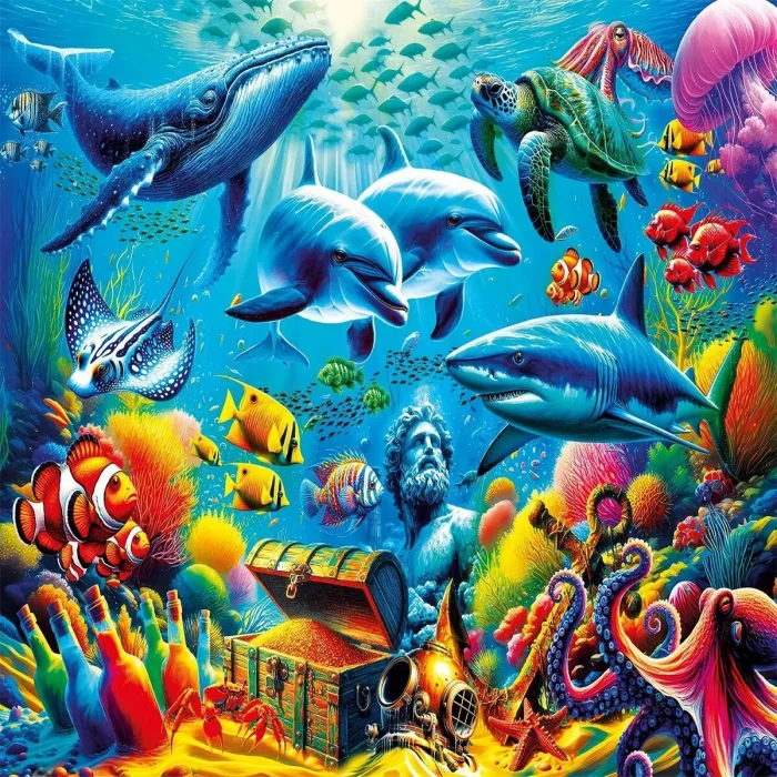 20825 Puzzle 1000 Treasure Under The Sea