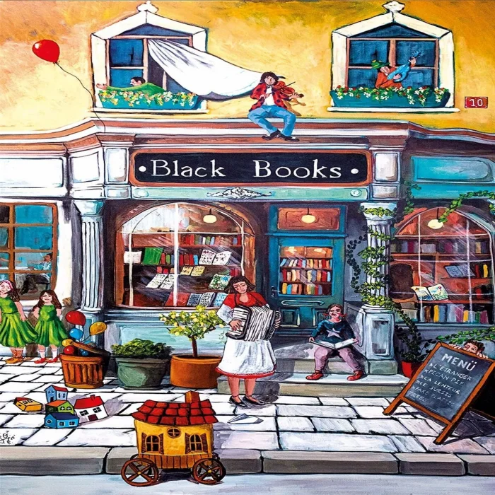 20852 Puzzle 1000 Black Books