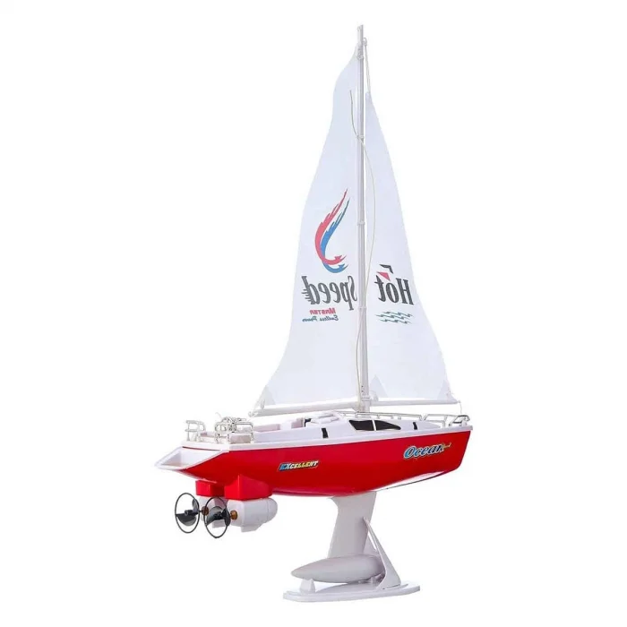 2141 Sun-rst-snc-r C Tekne Yelkenli Yarım Fonk 38cm
