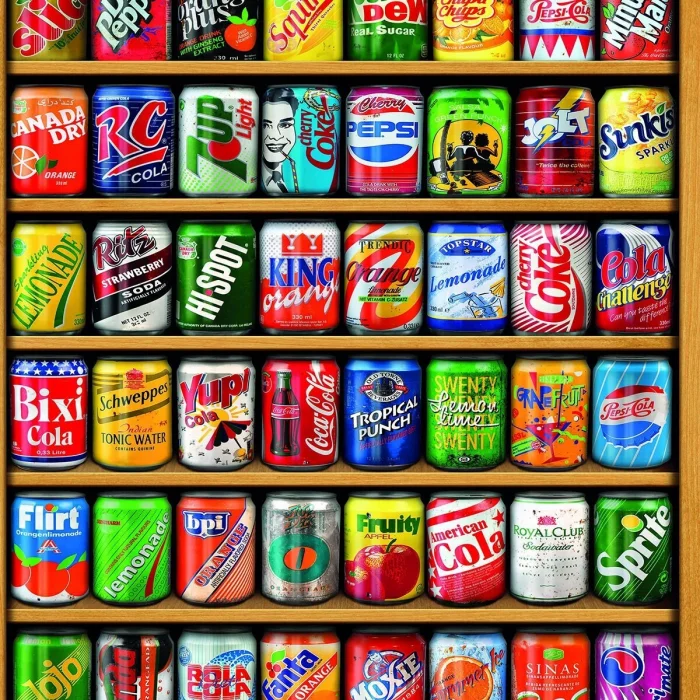 22042 Puzzle 1500 Vintage Soda Cans