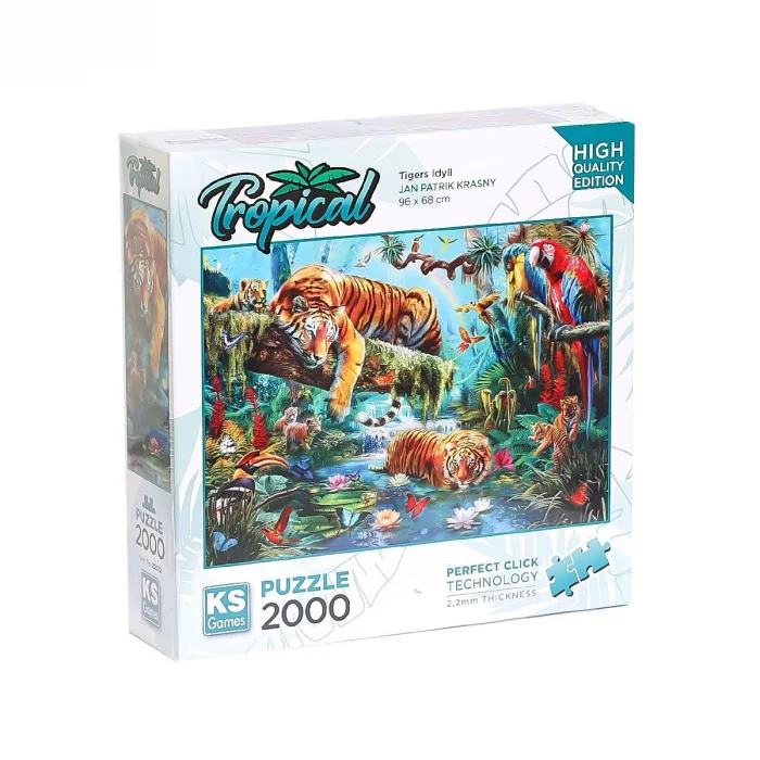 22512 Tiger Idyll 2000 Parça Puzzle -ks Puzzle