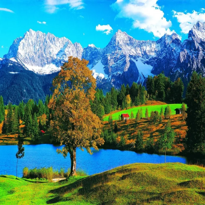 22535 Puzzle 2000 Bavarian Alps