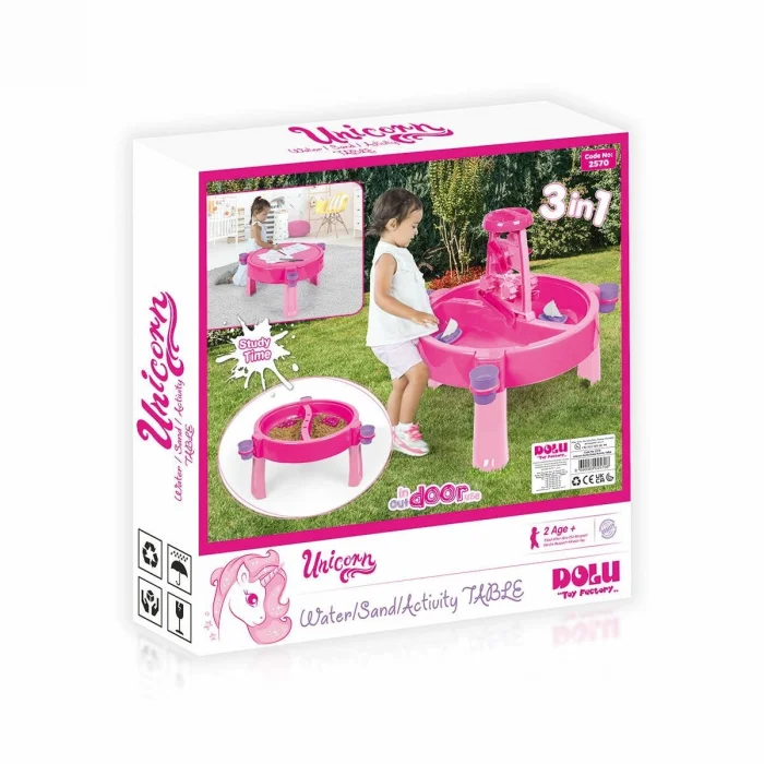 2570 Unicorn Su Ve Kum Aktivite Masası -dolu