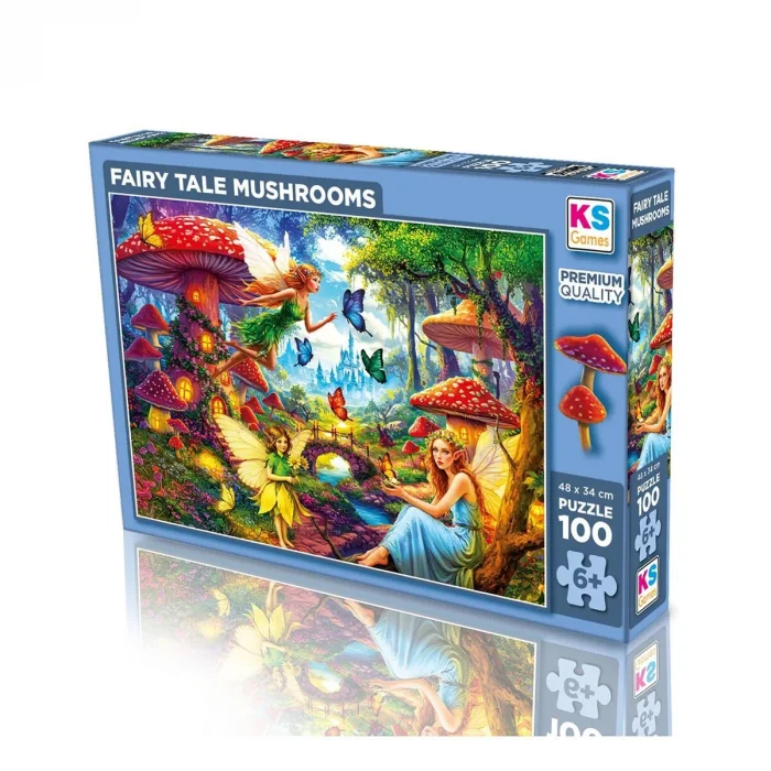 31502 Faıry Tale Mushrooms 100 Parça Puzzle