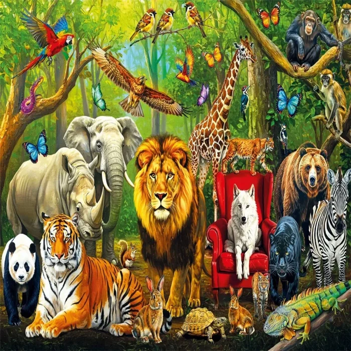 31504 Forest Anımals 100 Parça Puzzle