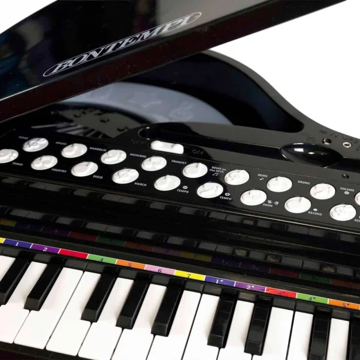 33546 Sun-bnt-piyano Elektronik Mikrofonlu Tabureli Işıklı