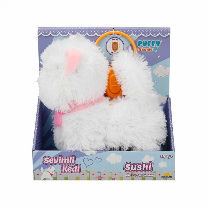 3377 Sevimli Kedi Sushi Sesli Ve Hareketli -sunman