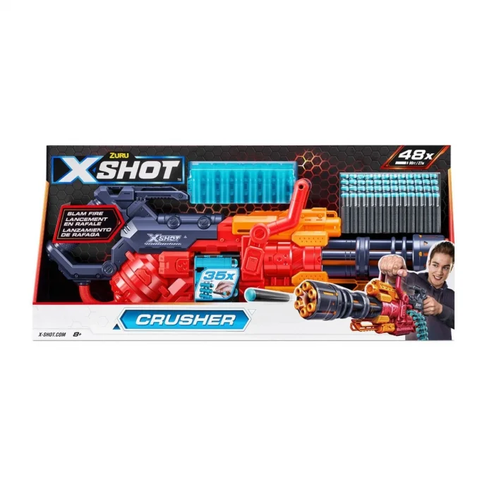 36382 Zuru X-shot Silah Sünger Atan Excel-crusher 48 Mermi -sunman