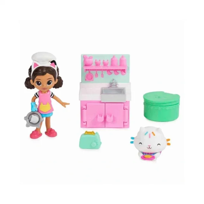 36525 Sun-spm-figür Set Gabby S Dollhouse Aktivite Bebekleri 3a.
