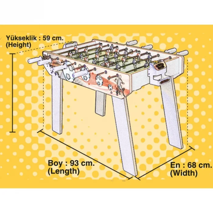 403 Ayaklı Ahşap Masa Maçı