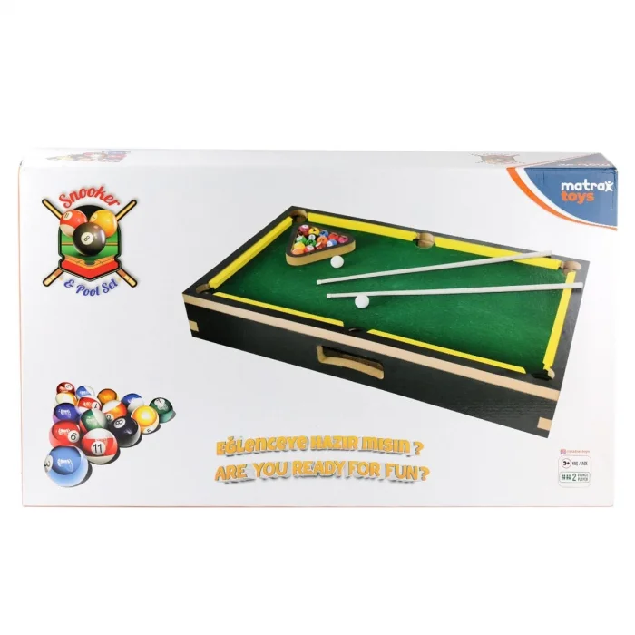 417 Matrax Ahşap Bilardo Oyunu -akçiçek Oyuncak