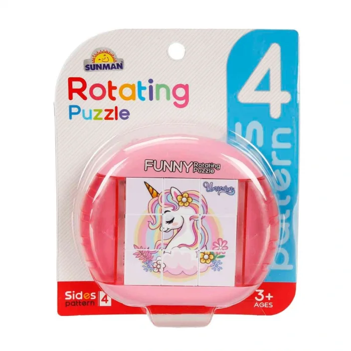 4837 Sun-yfn-dönen Puzzle Unıcorn Temalı