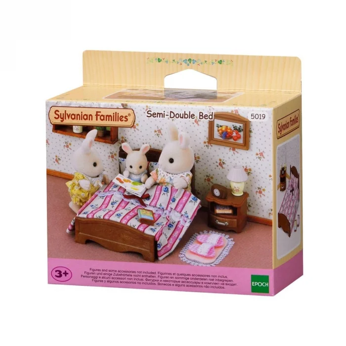 5019 Sylvanian Families İki Kişilik Yatak Seti Figürler Ayrı Satılır +3 Yaş