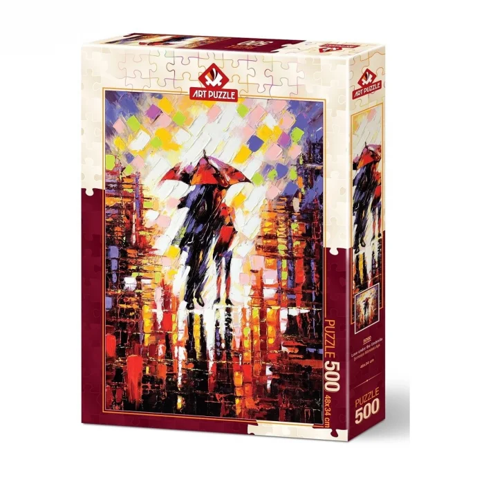 5090/art Art Puzzle, Şemsiye Altındaki Aşk 500 Parça Puzzle