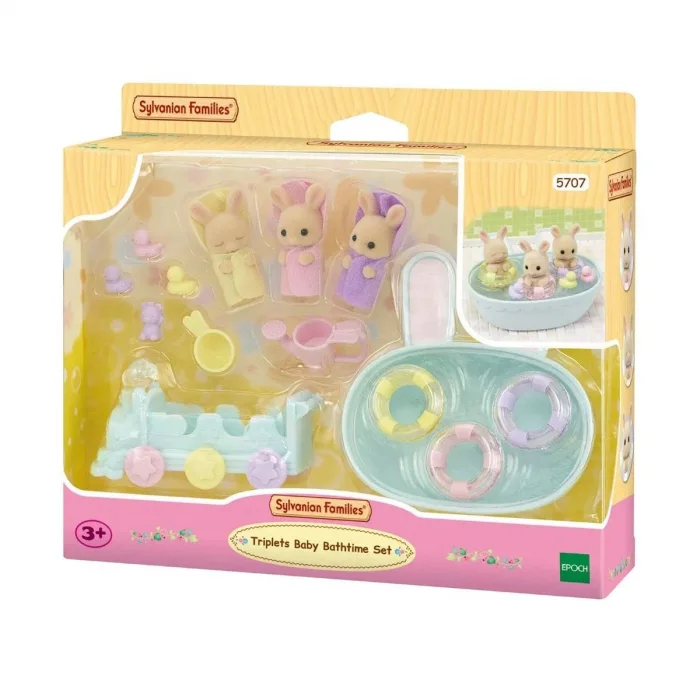 5707 Sylvanian Families Üçüzler Banyo Seti +4 Yaş