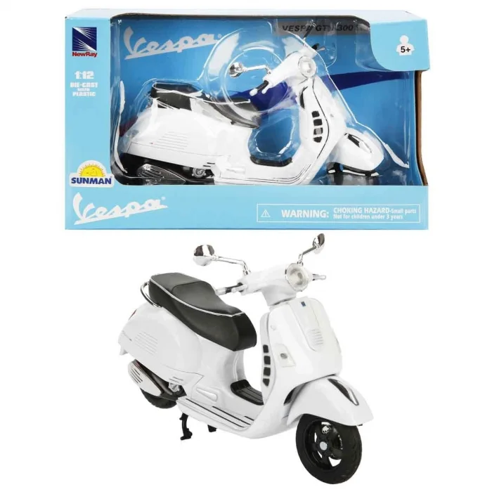 57243 Sun- Vespa  Gts 300 Super Beyaz Motor 1:12