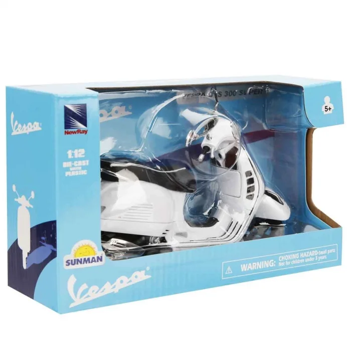 57243 Sun- Vespa  Gts 300 Super Beyaz Motor 1:12