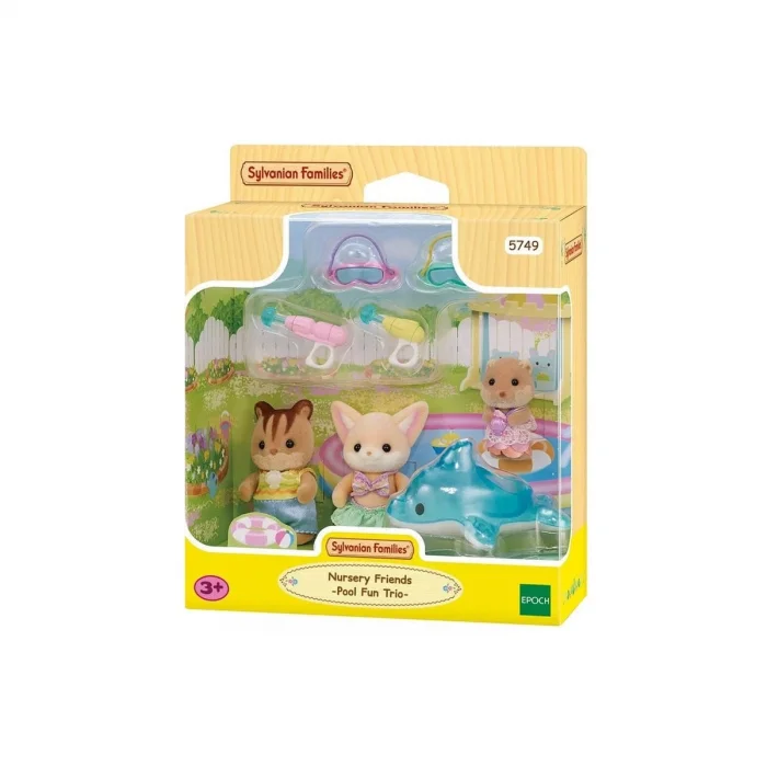 5749 Sylvanian Families Anaokulu Arkadaşları Havuz Eğlencesi Üçlüsü +4 Yaş
