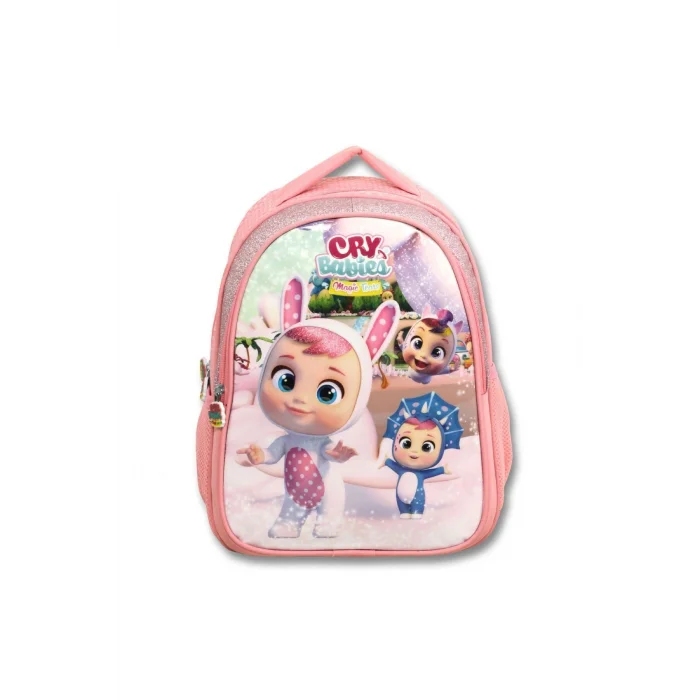 Cry Babies Tavşan Kulaklar Açık Pembe Kız Çocuk Üçlü İlkokul Çanta Seti