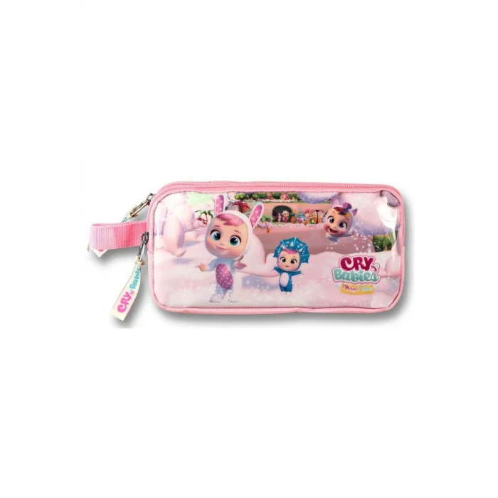 Cry Babies Tavşan Kulaklar Açık Pembe Kız Çocuk Üçlü İlkokul Çanta Seti