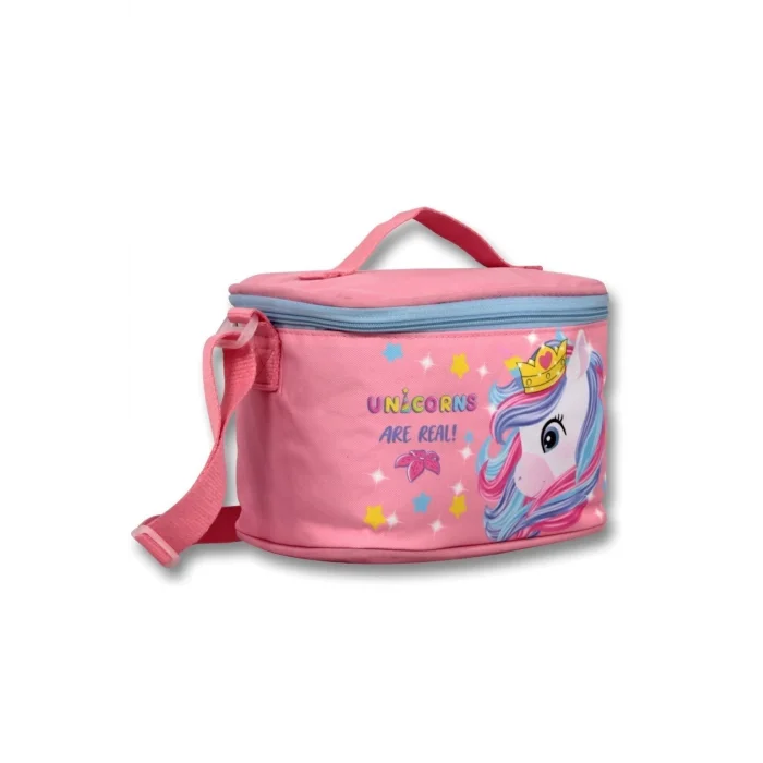 Cennec Şeffaf Bölmeli Pembe Unicorn İlkokul Sırt Çantası Seti - Kız Çocuk