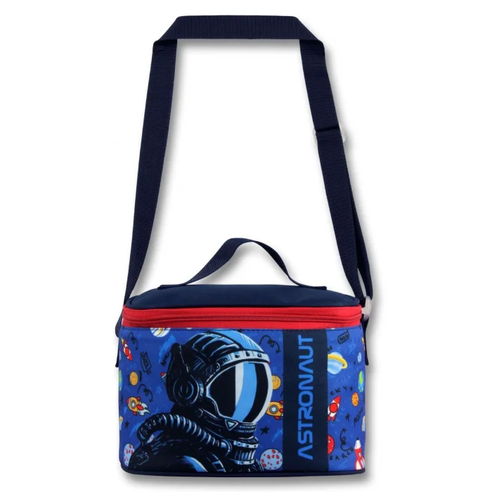 Ümit Çanta 5007 Isı Yalıtımlı Erkek Çocuk (Astronot Baskılı, Lacivert Mavi Renkli) Beslenme Çantası