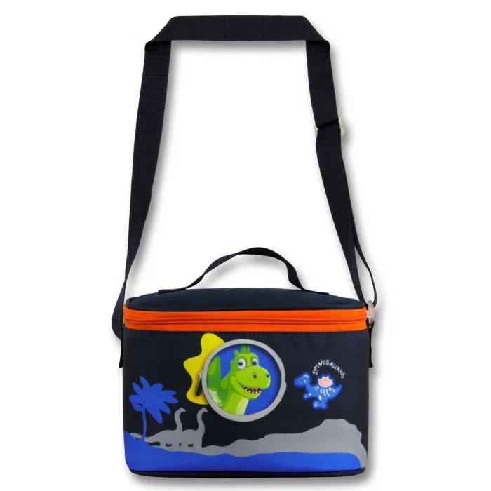 Ümit Çanta Erkek Çocuk Beslenme Çantası ( Isı Yalıtımlı) - Sevimli Dinazor - Mavi Kırmızı - 5010
