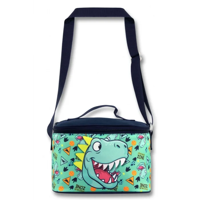 Ümit Çanta Termoslu/Isı Yalıtımlı Beslenme Çantası - 5019 - Dinazor, Yeşil Lacivert (Erkek Çocuk)