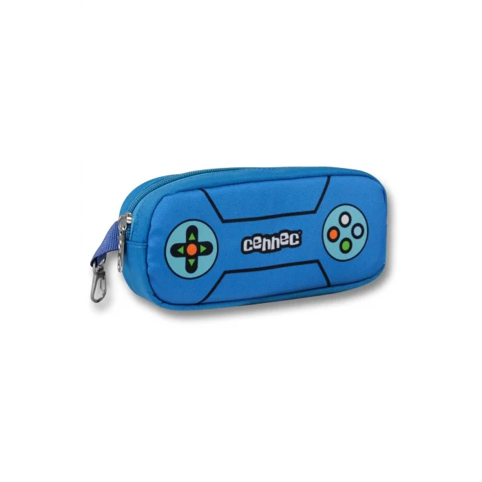Cennec 5030 (Oyun Konsolu - Mavi Siyah - Erkek Çocuk) Okul Çantası - Kalemlikli