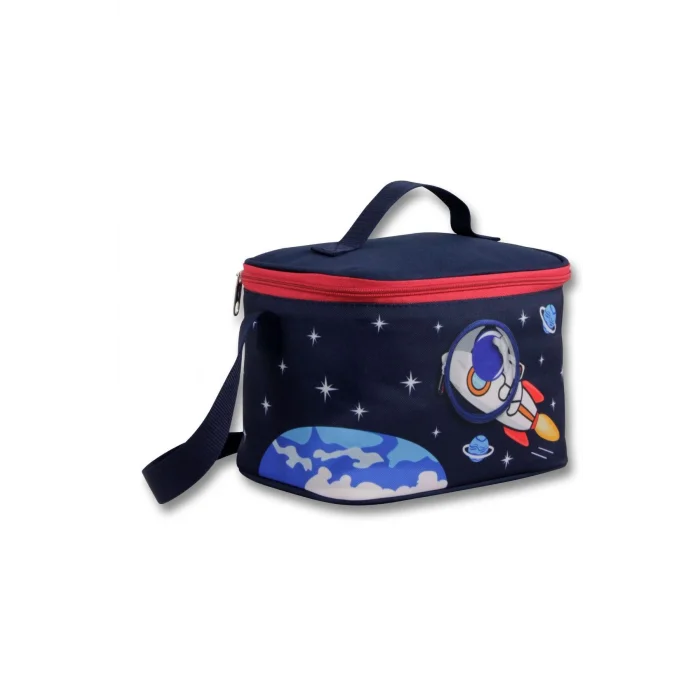 Ümit Çanta 5043 Isı Yalıtımlı erkek (Astronot Baskılı, Lacivert Kırmızı Renkli) Beslenme Çantası