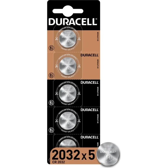 Duracell CR2032 Lithium 3V Pil 5 li