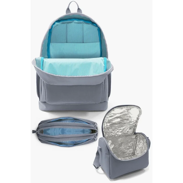 Kids Lacivert Mavi Uzay Desenli 3’lü Okul Çanta Seti SET0123470