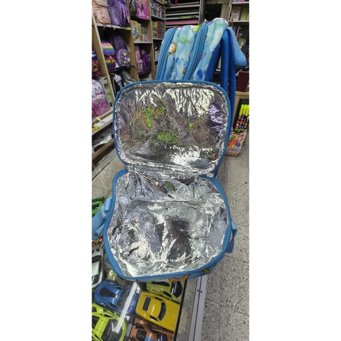 - 2578 - MAVİ BALIKLAR OKUL ÇANTASI BESLENME ÇANTASI VE KALEM ÇANTA SETİ