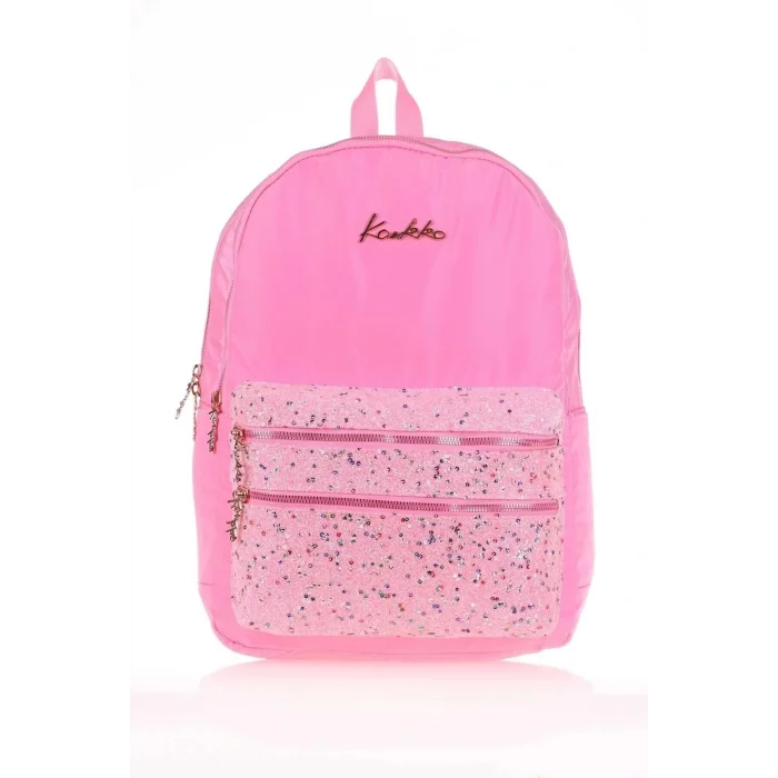 Magıc Dreams Sırt Çantası (TAŞLI PULLU-PEMBE)