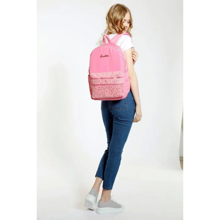 Magıc Dreams Sırt Çantası (TAŞLI PULLU-PEMBE)