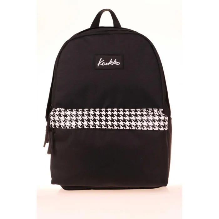 Basic Colors Okul Sırt Çantası Siyah Patern K1628