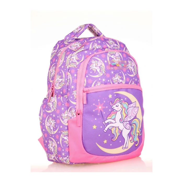 Kids Mor Unicorn Kız Çocuk Okul Sırt Çantası