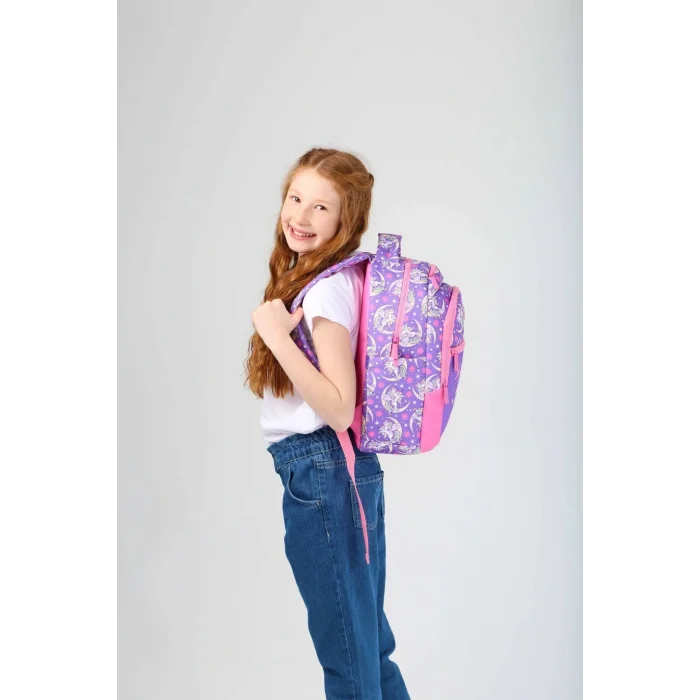 Kids Mor Unicorn Kız Çocuk Okul Sırt Çantası
