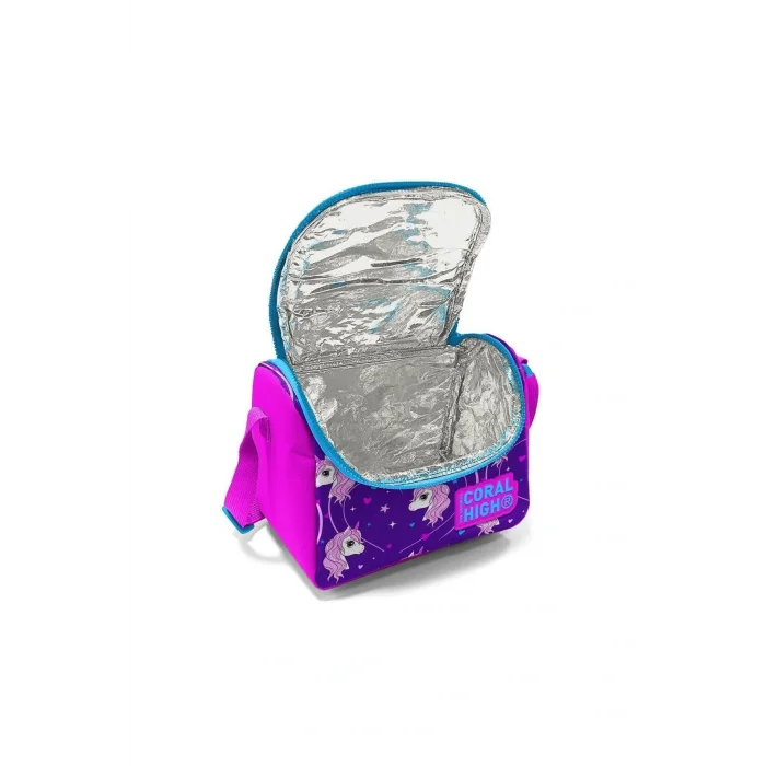 Kids Mor Pembe Unicorn Desenli 3’lü Okul Çanta Seti SET0123492