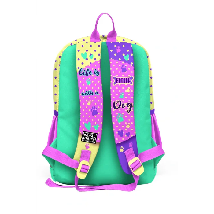 Gözlüklü Köpek Desenli Okul Çantası 23752