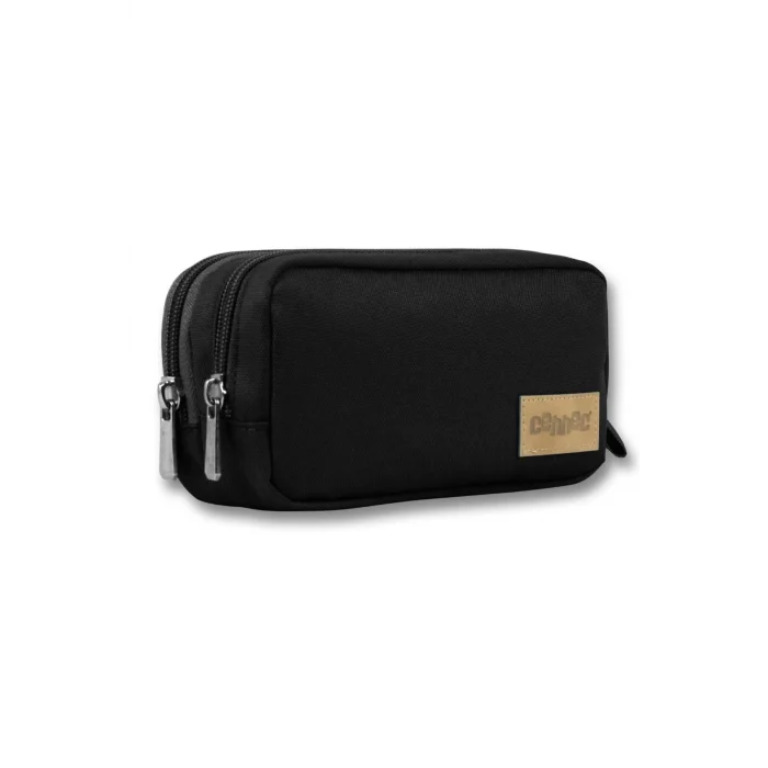 Siyah Iki Bölmeli Kalem Çantası