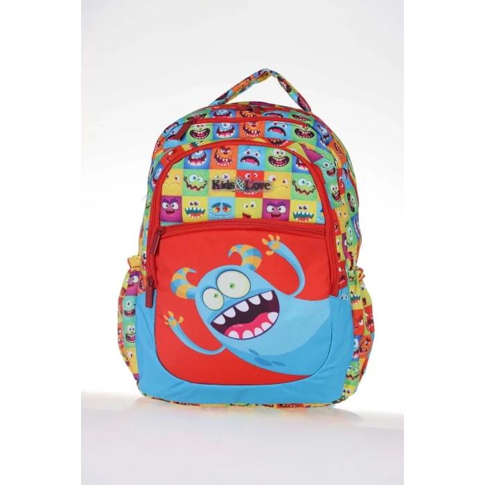 Kids & Love Design Cute Monster Okul Çantası 39x29x16 (l5083)