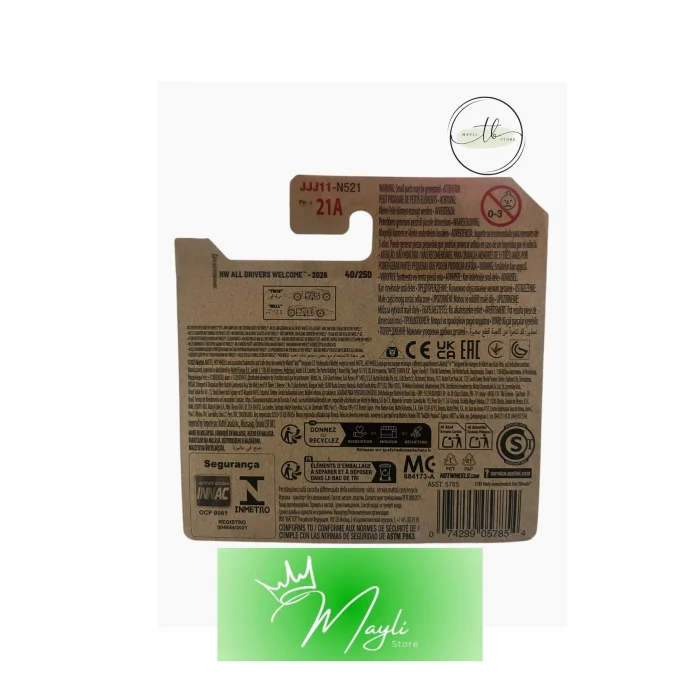 All Drivers Welcome Braille Racer / Voiture De Course - Twin Mill 1/64 ölçek 40/250 JJJ11-N521 2026