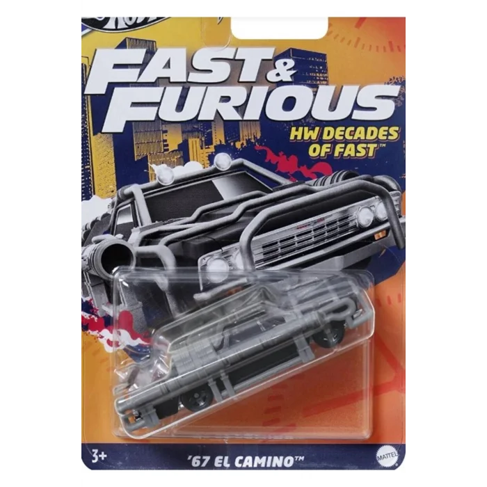 1/64 Ölçek Fast & Furious Temalı Uzun Kart Araçlar HRW41 67 El Camino
