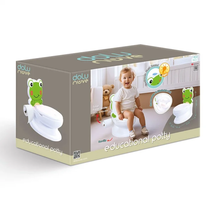 7238 Kurbağa Eğitici Klozet -dolu Oyuncak